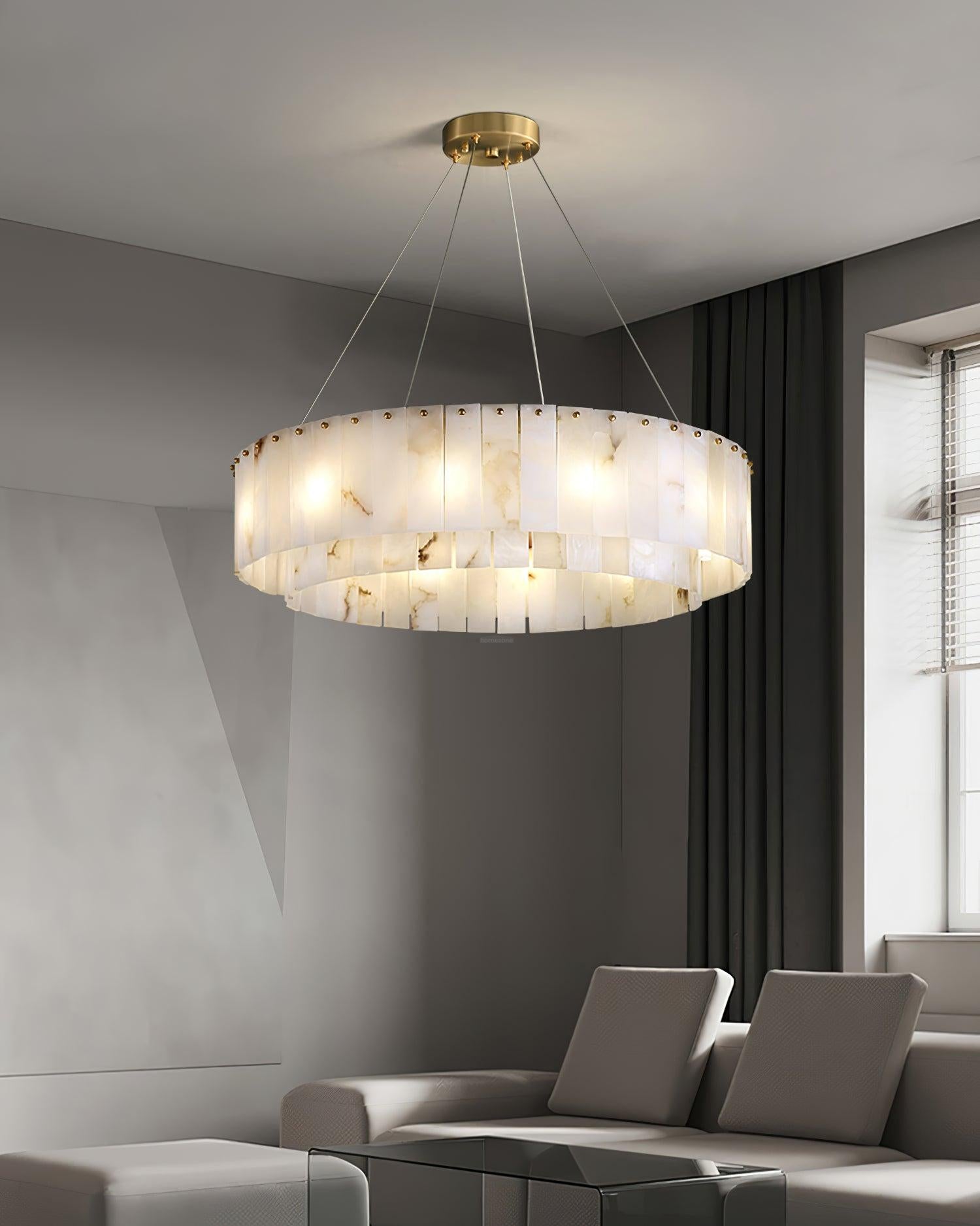 Rock Alabaster Chandelier