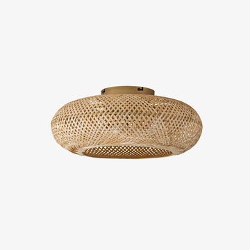 Bamboo With Remote Ceiling Fan Light ∅ 19.7″