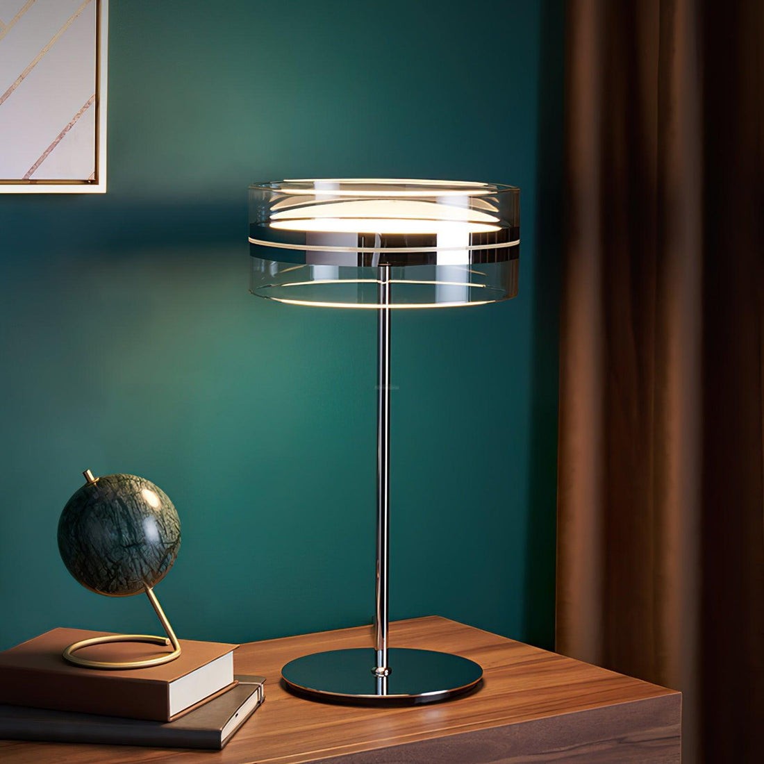 Impex Florina Chrome Table Lamp ∅ 7.9″