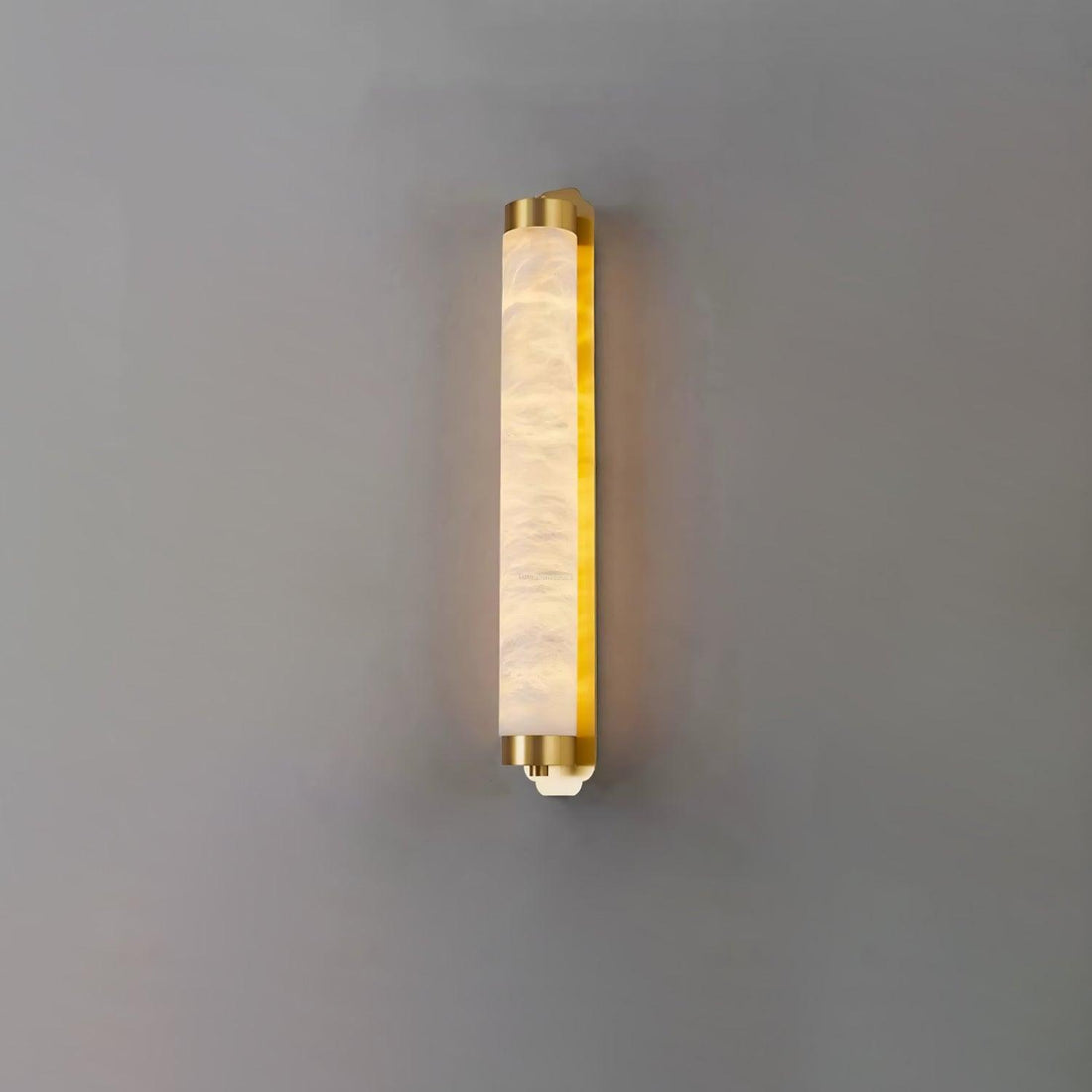 Cylindra Alabaster Brass Wall Sconce