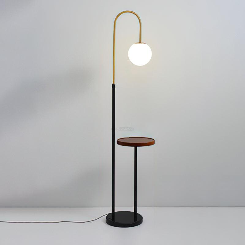 Bubble Floor Lamp with Small Table