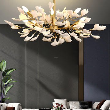 Lampadario Gingko stile J