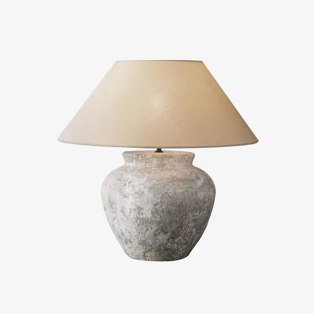 Terra Cotta Etruscan Urn Table Lamp ∅ 19.7″