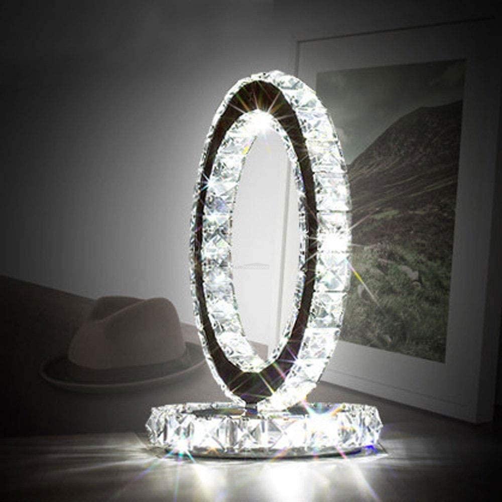 Crystal Rings Table Lamp ∅ 8.3″
