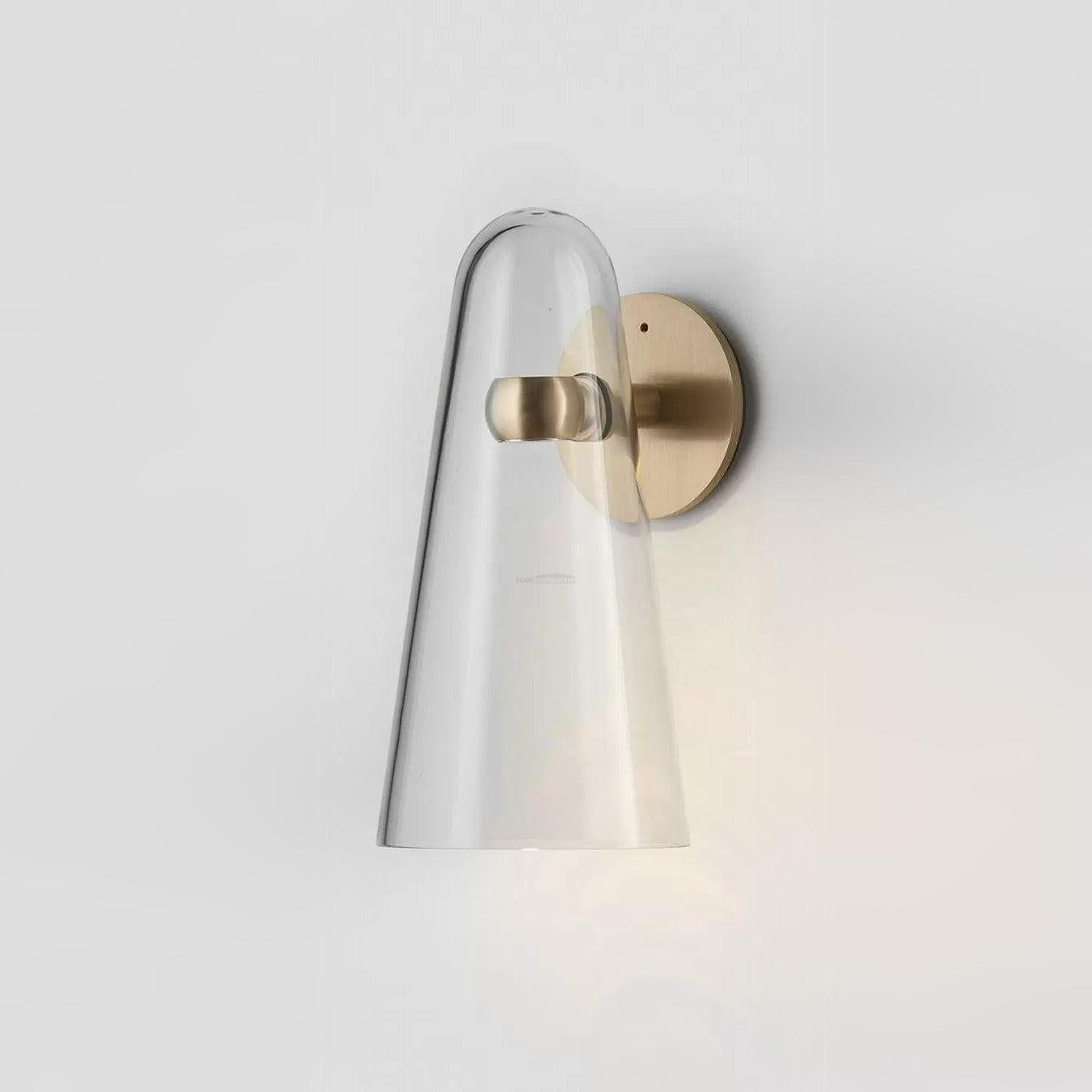 Conical Glass Wall Sconce