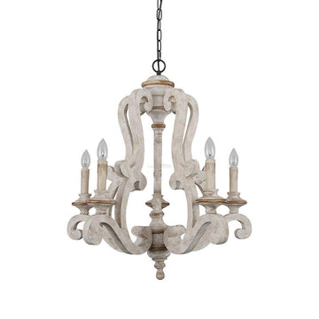 Parrotuncle Wooden Candle Chandelier Φ 23.6″