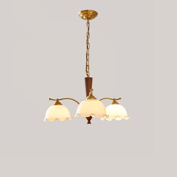 Milky Flower Chandelier ∅ 27.6″