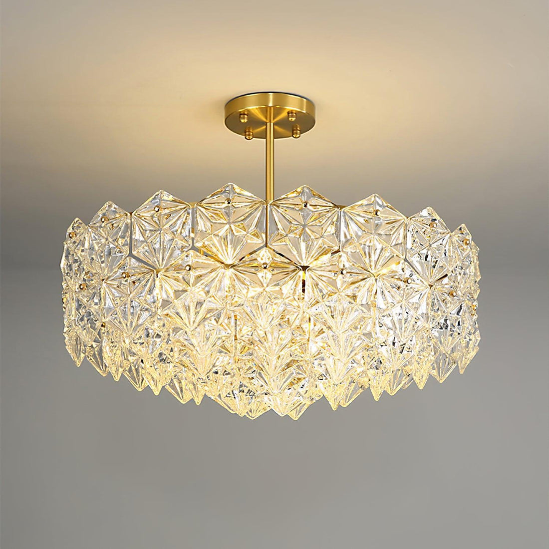 Snowflake Glass Chandelier Φ 19.7″~31.5''