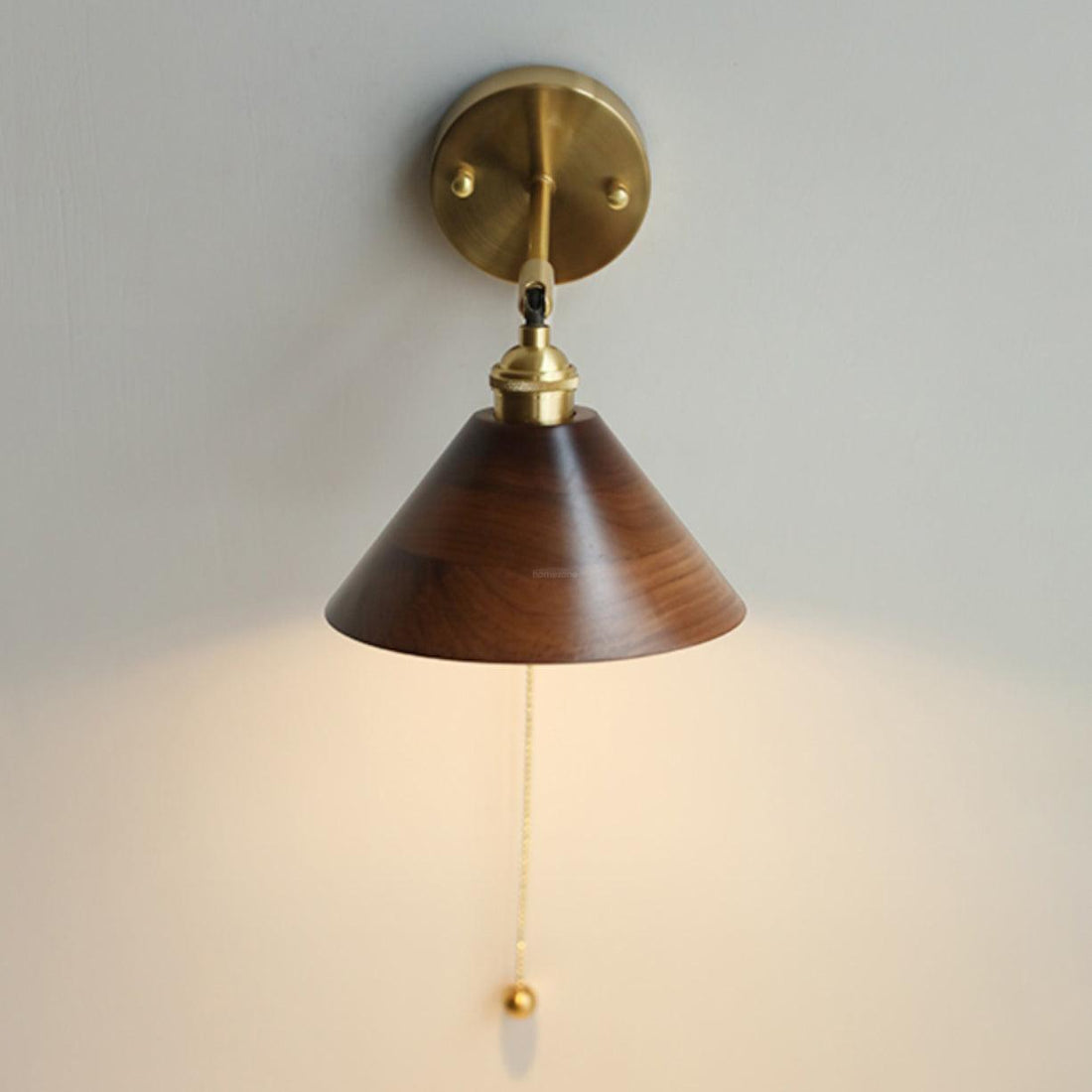 Vintage Wood Wall Sconce