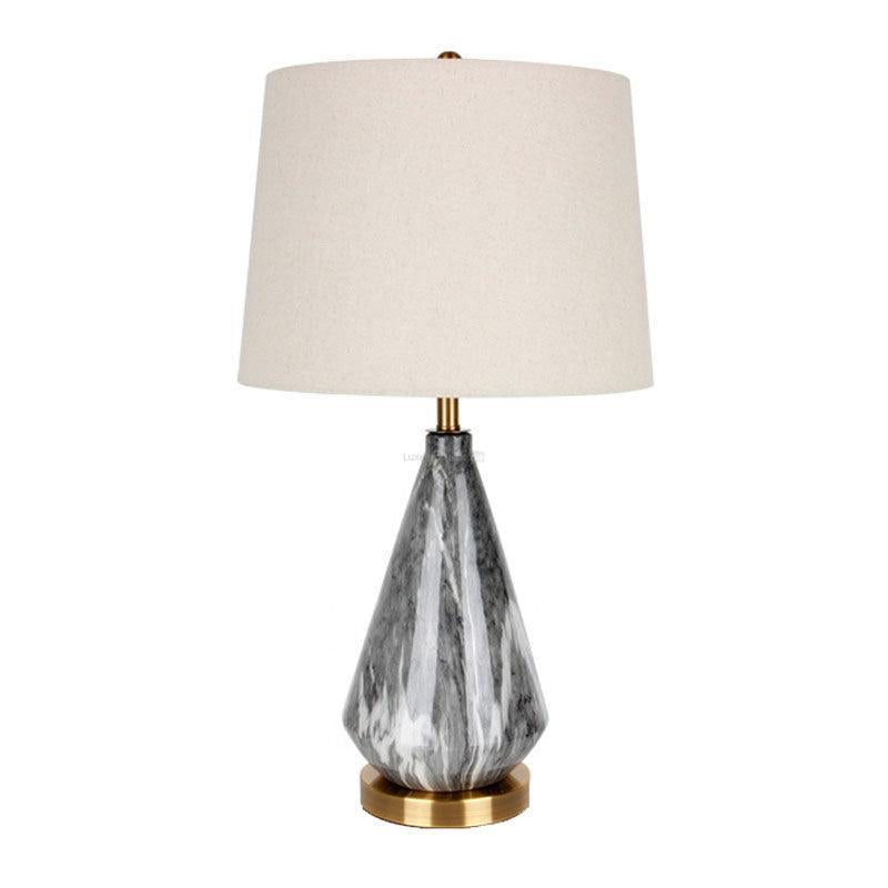 Marble Diamond Table Lamp ∅ 13.8″