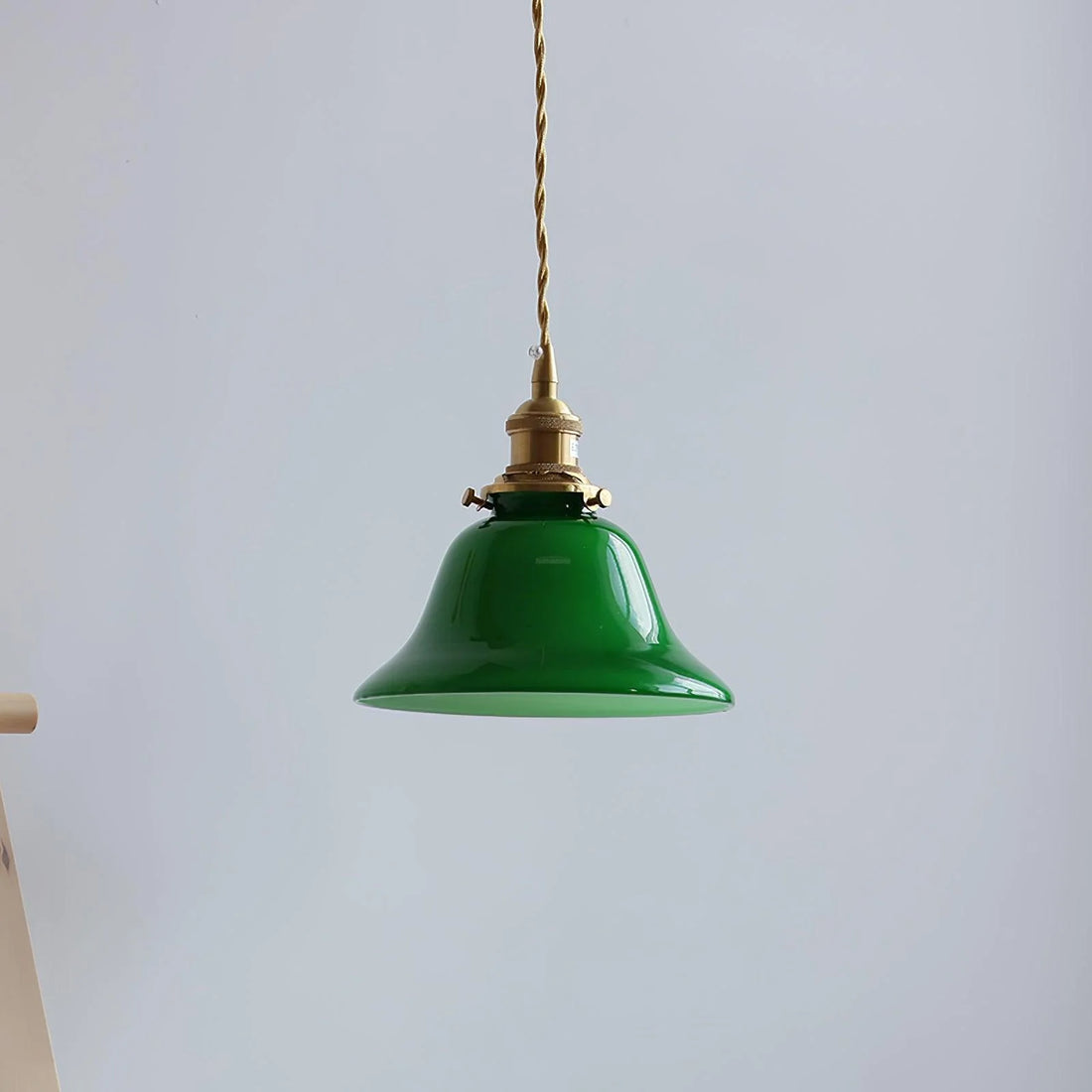 Bekabelde wandkandelaar groen+groen bel hanglamp ∅ 7,3″