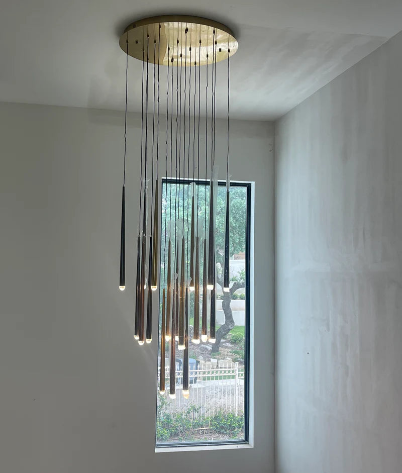 Anthropology Round Tubular Pendant Light