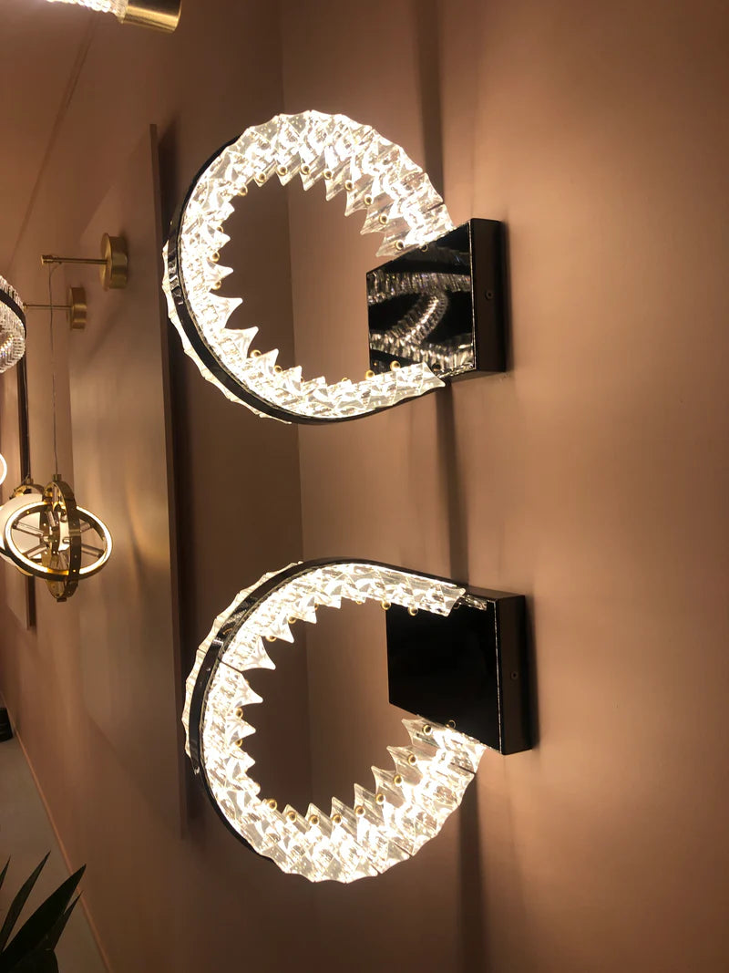 Aquinox Crystal Ring LED Sconce