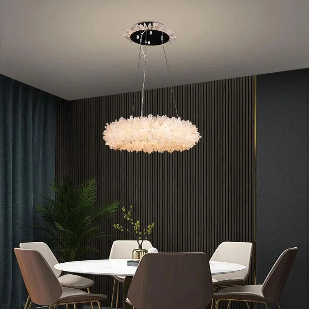 Nenad Modern Rock Crystal Halo Chandelier